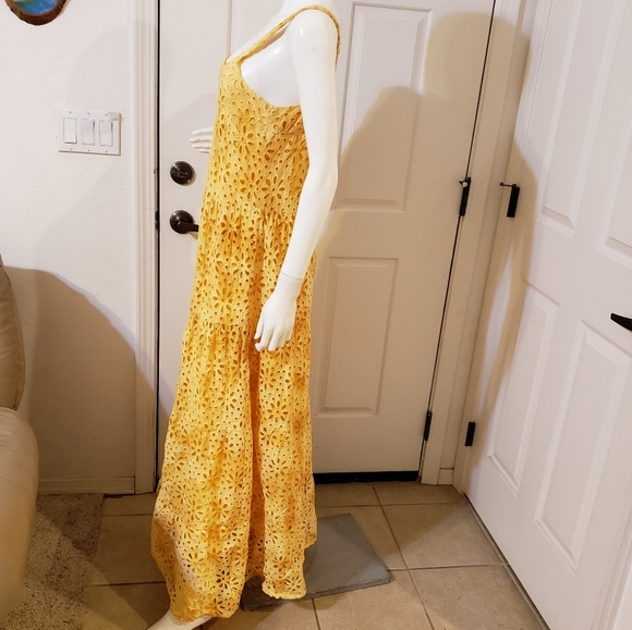 Jen's Pirate Booty flower power maxi dress eyelet - Picture 4 of 7